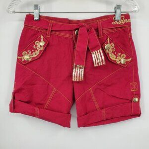 Vintage Hannah‎ Montana Embroidered Butterfly Y2K Girls Shorts Size 10